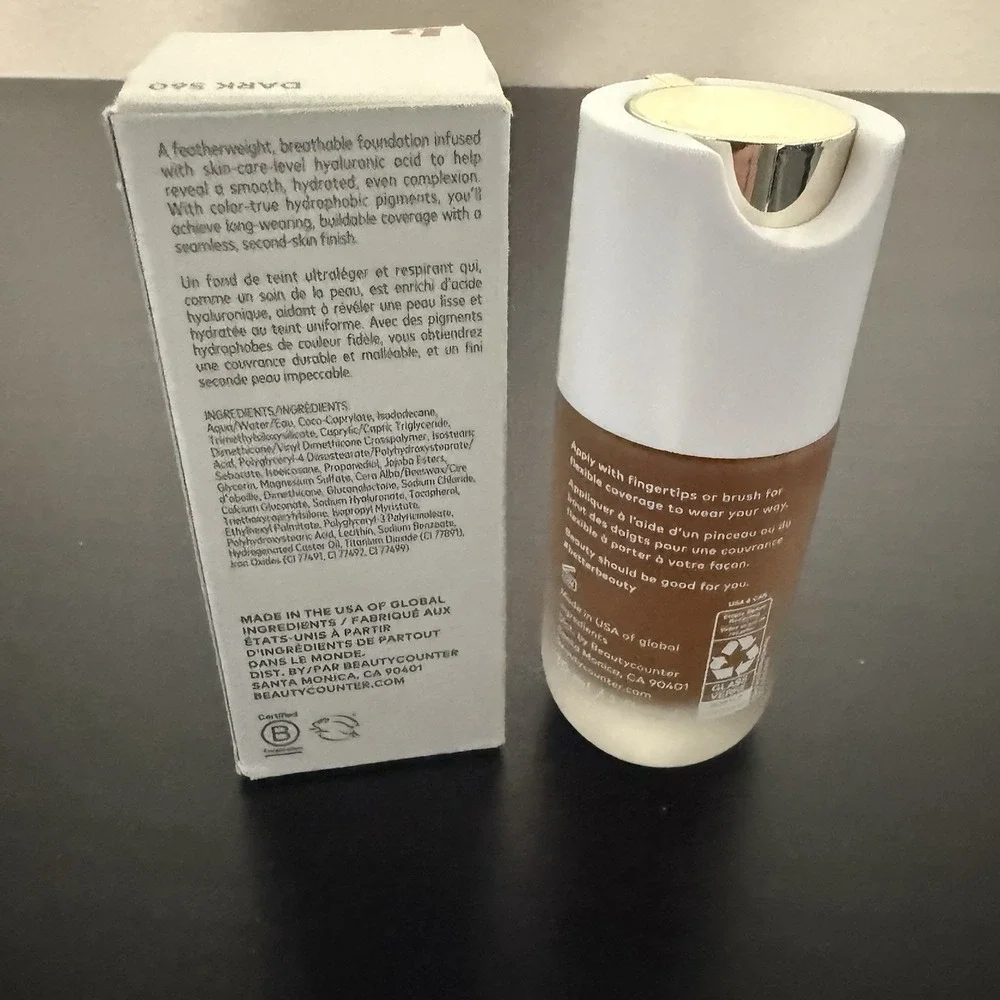 BEAUTYCOUNTER -SHADE: DARK 560- Skin Twin Featherweight Plumping Foundation-NEW!